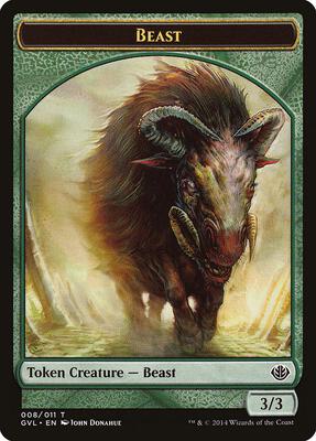 Beast Token (008) card from Duel Decks: Anthology