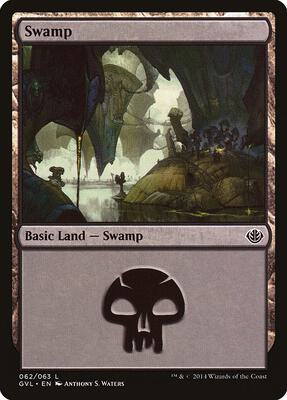 Swamp (062) (GVL) card from Duel Decks: Anthology