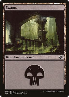 Swamp (063) (GVL) card from Duel Decks: Anthology