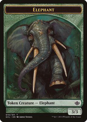Elephant Token card from Duel Decks: Anthology