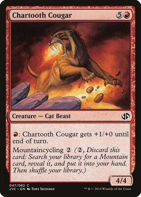 Chartooth Cougar card from Duel Decks: Anthology