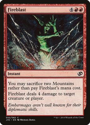Fireblast card from Duel Decks: Anthology