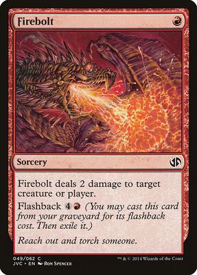 Firebolt card from Duel Decks: Anthology