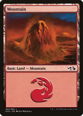 Mountain (060) (EVG) card from Duel Decks: Anthology