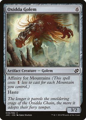 Oxidda Golem card from Duel Decks: Anthology