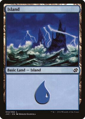 Island (032) (JVC) card from Duel Decks: Anthology