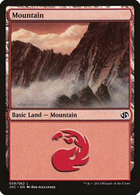 Mountain (059) (JVC) card from Duel Decks: Anthology