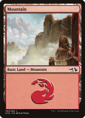 Mountain (062) (EVG) card from Duel Decks: Anthology