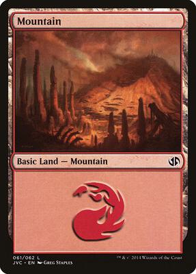 Mountain (061) (JVC) card from Duel Decks: Anthology