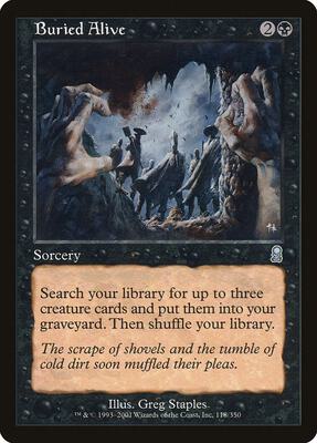 Buried Alive card from Odyssey