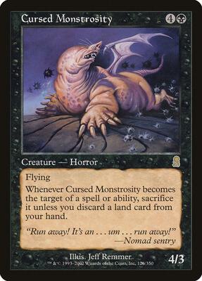 Cursed Monstrosity card from Odyssey