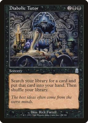 Diabolic Tutor card from Odyssey