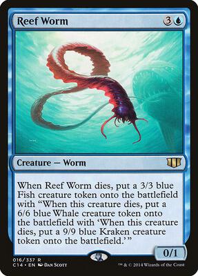 Reef Worm card from Commander 2014