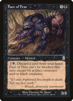 Face of Fear card from Odyssey