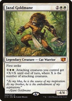 Jazal Goldmane card from Commander 2014