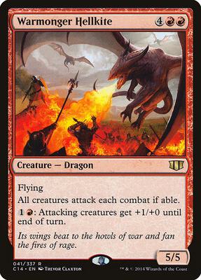 Warmonger Hellkite card from Commander 2014