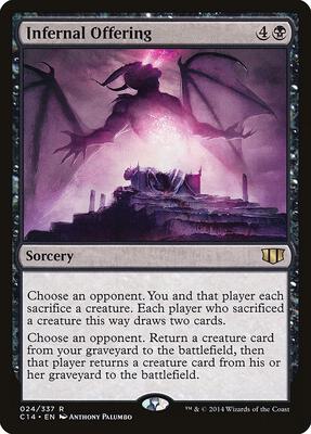 Infernal Offering card from Commander 2014