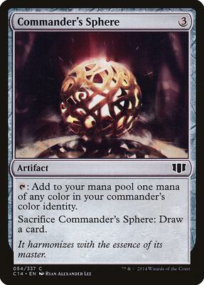 Commander's Sphere card from Commander 2014