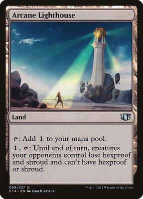 Arcane Lighthouse card from Commander 2014