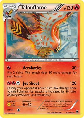 Talonflame card from XY - Phantom Forces