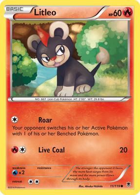 Litleo card from XY - Phantom Forces