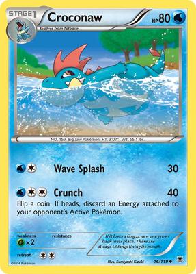 Croconaw card from XY - Phantom Forces