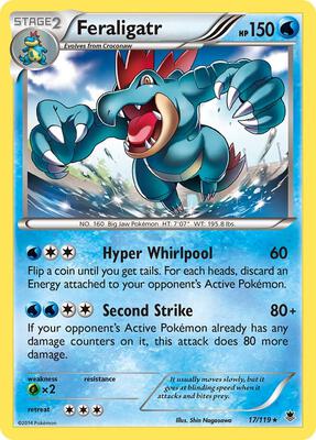 Feraligatr card from XY - Phantom Forces