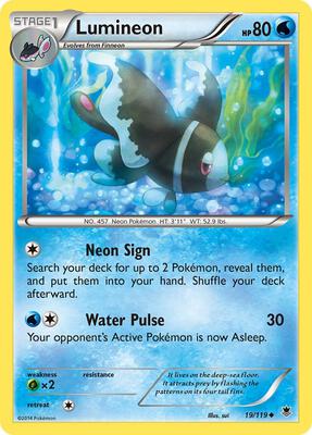 Lumineon card from XY - Phantom Forces