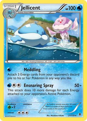 Jellicent card from XY - Phantom Forces