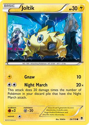 Joltik card from XY - Phantom Forces