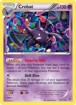 Crobat card from XY - Phantom Forces