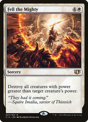 Fell the Mighty card from Commander 2014
