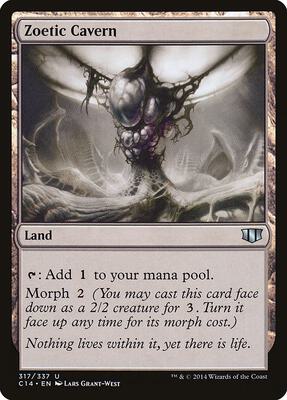 Zoetic Cavern card from Commander 2014