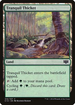 Tranquil Thicket card from Commander 2014