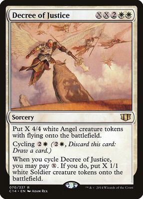 Decree of Justice card from Commander 2014