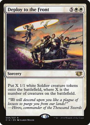Deploy to the Front card from Commander 2014
