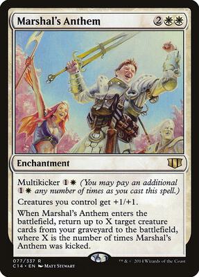 Marshal's Anthem card from Commander 2014