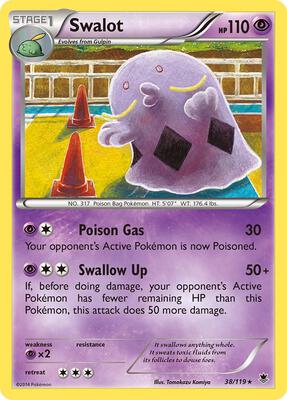 Swalot card from XY - Phantom Forces