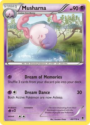 Musharna card from XY - Phantom Forces