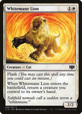 Whitemane Lion card from Commander 2014