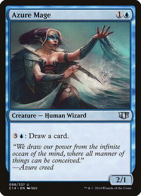 Azure Mage card from Commander 2014