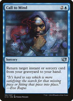Call to Mind card from Commander 2014