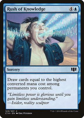 Rush of Knowledge card from Commander 2014