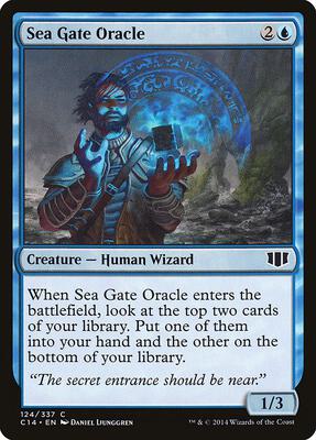 Sea Gate Oracle card from Commander 2014
