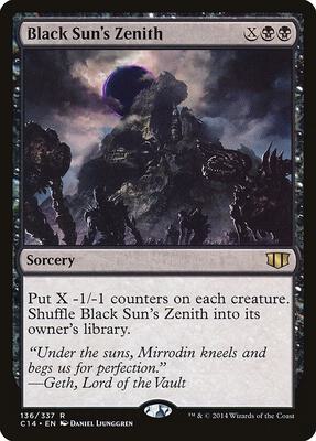 Black Sun's Zenith card from Commander 2014