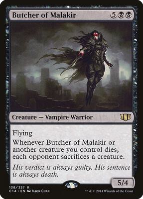 Butcher of Malakir card from Commander 2014