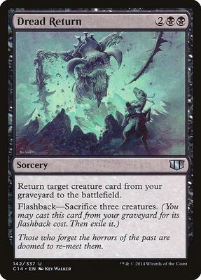 Dread Return card from Commander 2014