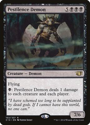 Pestilence Demon card from Commander 2014