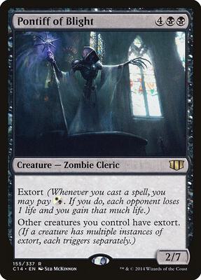 Pontiff of Blight card from Commander 2014