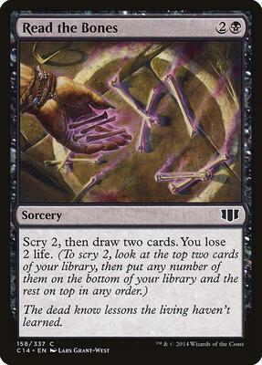 Read the Bones card from Commander 2014